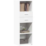 vidaXL Visoka omara bela 40x42,5x124 cm inženirski les | Shoptok.si