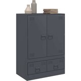 vidaXL Visoka komoda antracit 67 x 39 x 95 cm čelična | shoptok.hr