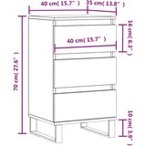 vidaXL Komoda sonoma hrast 40x35x70 cm inženirski les | Shoptok.si