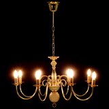  Luster zlatni 8 x žarulja E14 | shoptok.hr