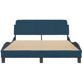  Okvir za krevet s uzglavljem Dover plavi 120 x 200 cm baršunasti | Eponuda.com