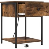 vidaXL Noćni ormar Dimljeni hrast 42 x 41 x 56 cm Konstruirano drvo | shoptok.hr