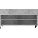  Klupa za cipele siva boja betona 102x35x55 cm konstruirano drvo | Eponuda.com