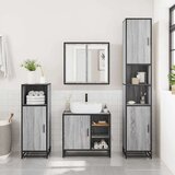  4-dijelni set kupaonskog namještaja siva boja hrasta drveni | shoptok.hr