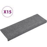 Maison Chic Preproga, Ruge za stopnice 15 kosov 65x21x4 cm svetlo sive, (22120698) | Shoptok.si