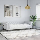  Dnevni krevet bijeli 100 x 200 cm od umjetne kože | Eponuda.com