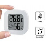 Digitalni LCD termometer vremenska postaja higrometer bela | Shoptok.si
