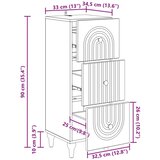  Predalna omara Sonoma hrast 33 x 34,5 x 90 cm Inženirski les, (5000232514) | Shoptok.si
