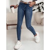 DStreet Spodnie damskie jeansowe DIVETTI ciemnoniebieskie | shoptok.hr