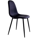 House Nordic Komplet 2 črnih stolov s črnimi nogami Stockholm | Shoptok.si