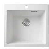 granitna sudopera jedno korito 495 x 490 mm bela