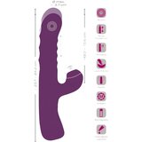 Javida - 3u1 zečji vibrator (ljubičasti) | shoptok.hr
