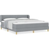  Krevet s uzglavljem i madracem svjetlosive boje 180x200 cm tkanina | shoptok.hr