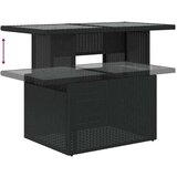 vidaXL Vrtna sedežna garnitura 8-delna z blazinami črn poli ratan | Shoptok.si