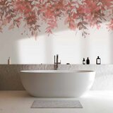  Foto tapeta - Under vegetation - hanging vines of pink leaves on a neutral background 300x210 | shoptok.hr