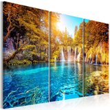  Slika - Waterfalls of Sunny Forest 120x80 Cijene