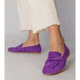Gemre Purple elegant eco-suede loafers Palmarina | shoptok.hr