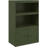  The Living Store Komoda olivno zelena 67x39x107 cm jeklo - Komoda, (21498597) | Shoptok.si