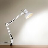  Bela namizna svetilka z upogljivo konstrukcijo/s sponko (višina 73,5 cm) Tajo – | Shoptok.si
