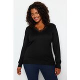 Trendyol Curve Black Lace Detailed Knitwear Sweater | Shoptok.si