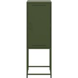  Visoka komoda maslinastozelena 36x39x107 cm čelična | shoptok.hr