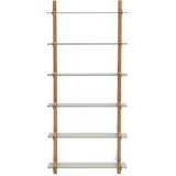 Kave Home Stakleni modularni sustav polica u prirodnoj boji 90x202x30,5 cm Sitra – | shoptok.hr