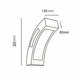  led svetiljka JM-032 zidna 12W 4000K IP65 antracit | ePonuda.com