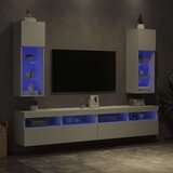 vidaXL TV ormarići s LED svjetlima 2 kom bijeli 30 5 x 30 x 90 cm | shoptok.hr