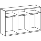 MID.YOU omara z drsnimi vrati, barve grafita, siva, črna | Shoptok.si