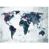  Tapeta - World map on the wall 200x154 | shoptok.hr