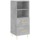Maison Chic Komoda - Predalnik betonsko siva 34,5x34x90 cm inženirski les, (21718377) Cene