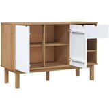  Komoda OTTA smeđe-bijela 114 x 43 x 73 5 cm od masivne borovine | shoptok.hr