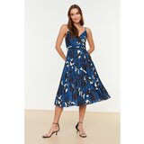 Trendyol Multicolor Floral Pattern Knitted Dress Cene