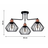  Plafonski luster PORTO 3xE27/40W/230V | Eponuda.com