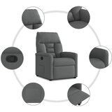  Naslonjač za noge tamnosive tkanine | shoptok.hr