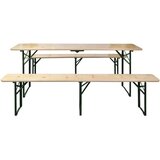  Sklopivi pivski stol s 2 klupe 220 cm od jelovine | shoptok.hr