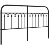 vidaXL Metalno uzglavlje crno 150 cm | shoptok.hr