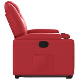  Naslonjač na podizanje od umjetne kože crveni | shoptok.hr