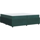 vidaXL Okvir kreveta s madracem Tamnozelena 200 x 200 cm Baršun | shoptok.hr