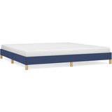  Posteljni okvir modra 200x200 cm blago, (20725590) | Shoptok.si