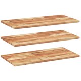  Plutajuće police 3 kom 80x40x2 cm Masivno drvo akacije s uljnim premazom | shoptok.hr