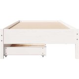 vidaXL Okvir kreveta bez madraca bijeli 75 x 190 cm masivna borovina | shoptok.hr