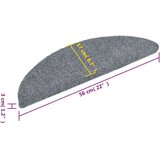 vidaXL samoljepljivi otirači za stepenice 5 kom svjetlosivi 56x17x3 cm | shoptok.hr