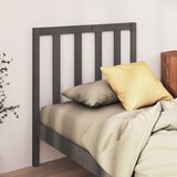vidaXL Posteljno vzglavje sivo 95x4x100 cm trdna borovina Cene