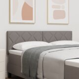  LED uzglavlje dizajn dijamantnih blokova taupe 144 cm tkanina | shoptok.hr