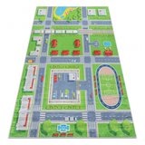 RugsX BAMBINO 2624 pralna preproga Mesto, ulice za otroke protizdrsna - zelena / siva 140x200 cm, (5000174985) | Shoptok.si