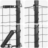  Ograda s postovima Siva 0,4 x 50 m Čelik i PVC | shoptok.hr