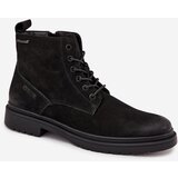 Big Star Leather Insulated Men's Ankle Boots With Zipper | Shoptok.si
