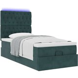  Okvir kreveta s madracima tamnozeleni 80x200cm baršunasti | shoptok.hr