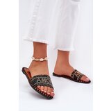 Boto Ladies Flat Heeled Slippers With Decoration Black Dorfedi | shoptok.hr